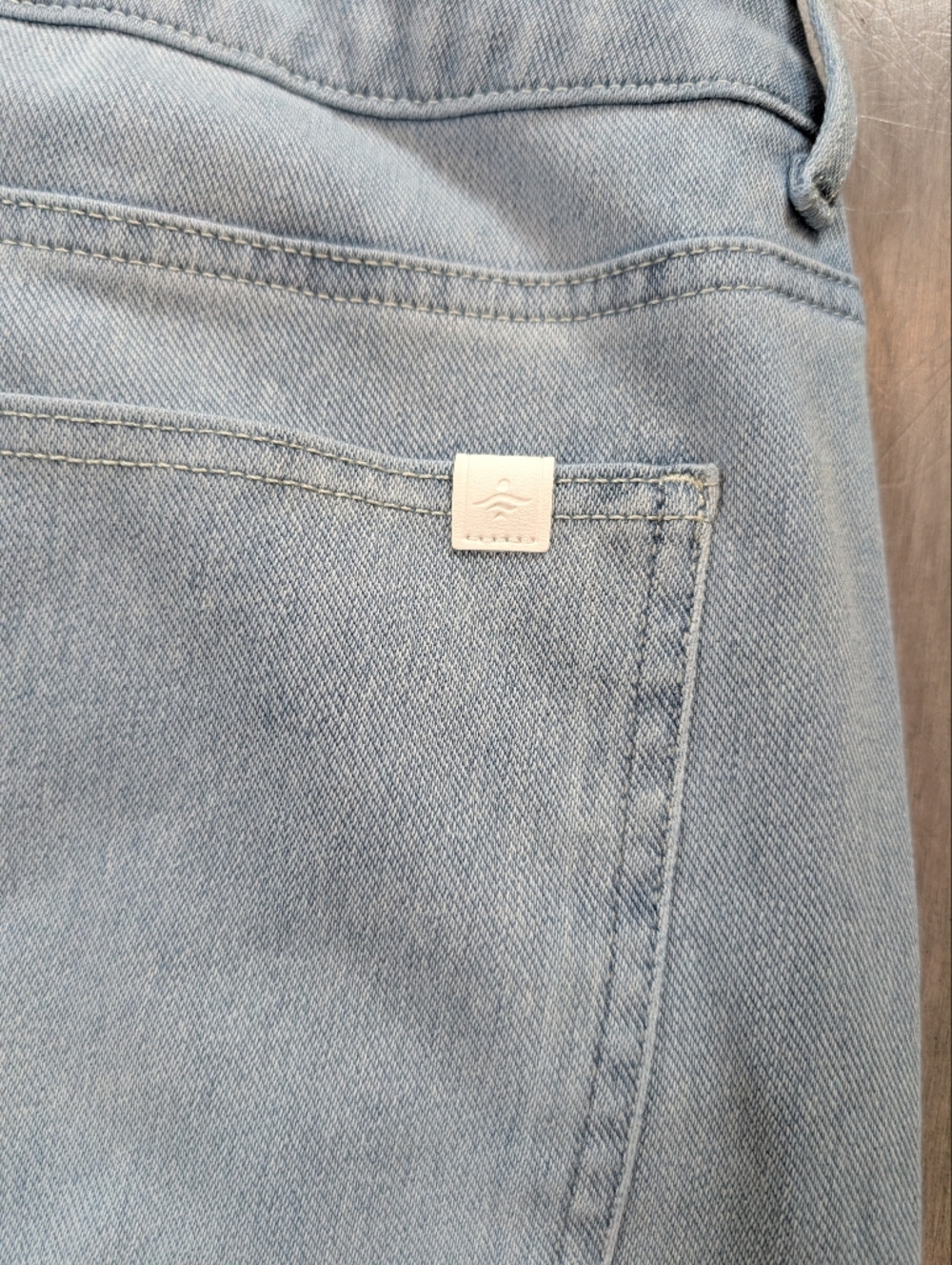 Halara Flex Denim Baggy Wide Leg Pants Asymmetric Low Rise Zipper Medium Petite - Picture 11 of 12